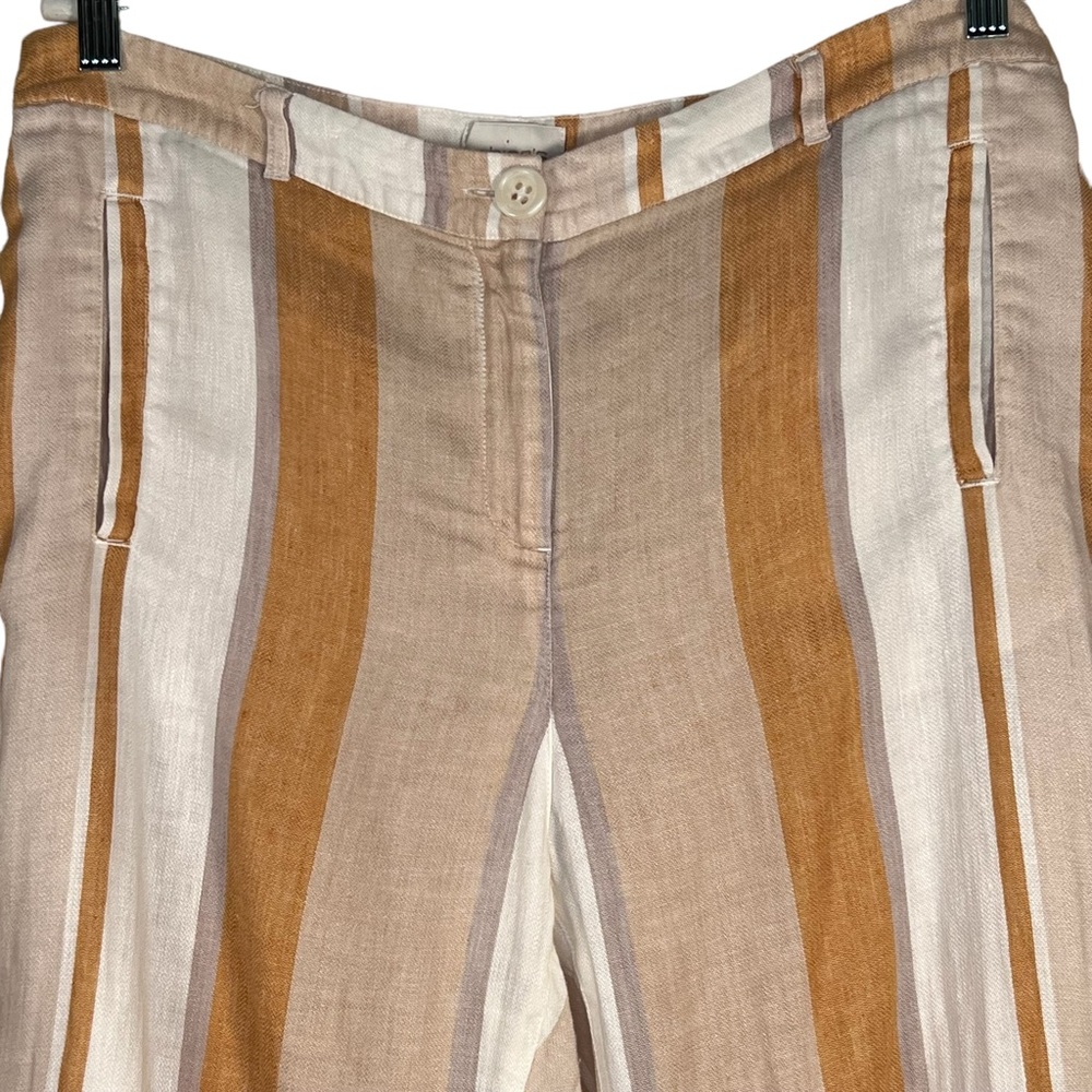 Chico’s Women’s Linen Blend Striped Lightweight Pants Chico’s 2 = US L/1… - Picture 2 of 13